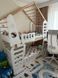 Кровать 2 этажная Домик 800х1600 Белая 2ЛБ1 фото 5